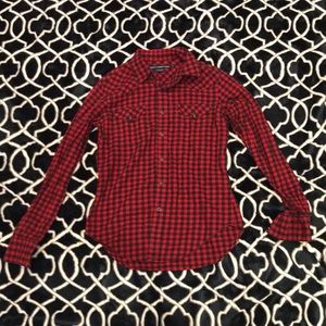 Ralph Lauren red and black checkered button up